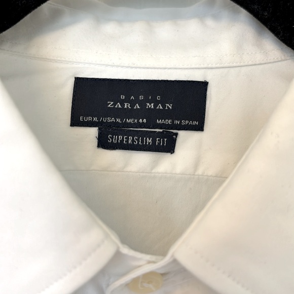 Mens White Dress Shirt by ZARA Men - Picture 2 of 3